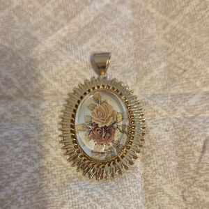 Vintage Floral Pendant